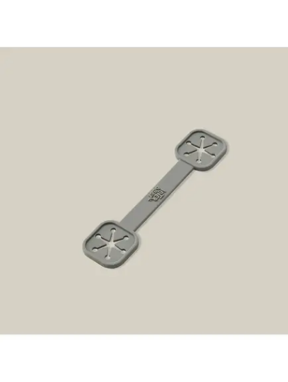 Slika Silikonski držača tetra pelena Petrol Grey (2 kom) InterBaby 