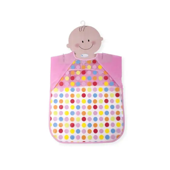 Slika Podbradak s rukavima Točkice roza InterBaby 