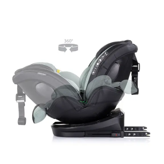 Slika Autosjedalica I-SIZE 40-150 cm ISOFIX 360 Hypnotic Basil Chipolino 