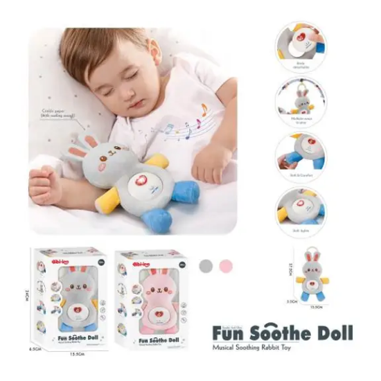 Slika Plišana igračka s glazbom Rabbit - siva Chipolino 