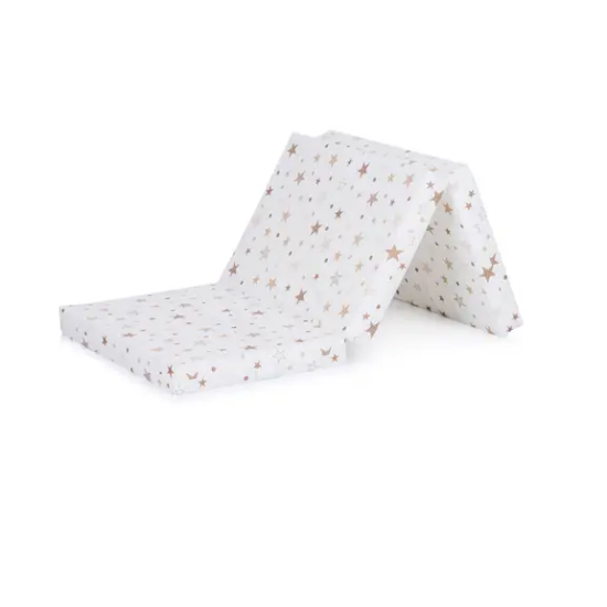 Slika Preklopni madrac white / beige stars Chipolino 