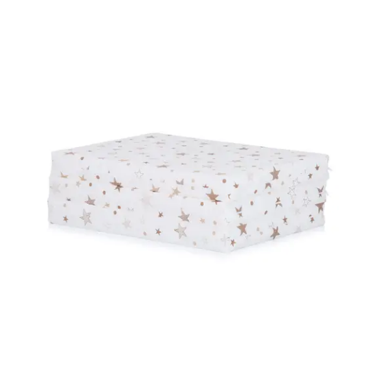 Slika Preklopni madrac white / beige stars Chipolino 