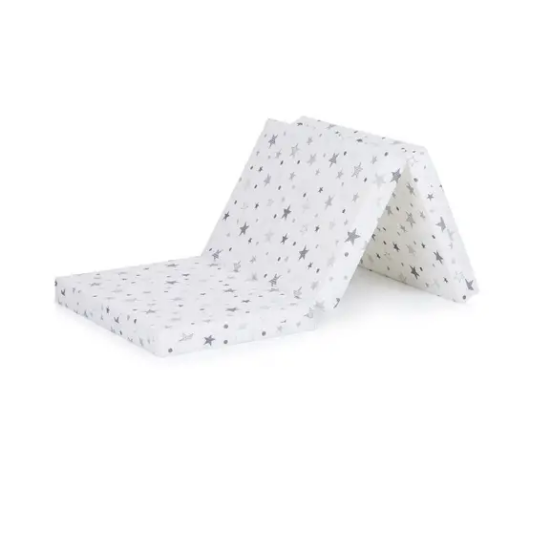 Slika Preklopni madrac white / grey stars Chipolino 