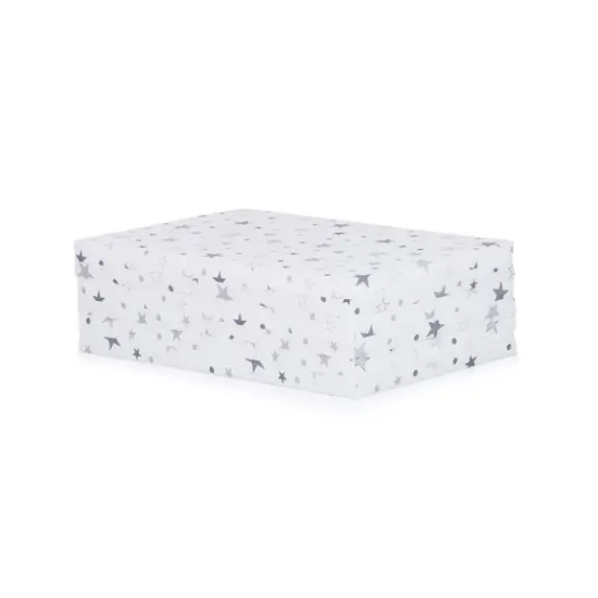 Slika Preklopni madrac white / grey stars Chipolino 