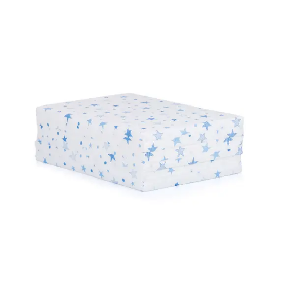 Slika Preklopni madrac white / blue stars Chipolino 