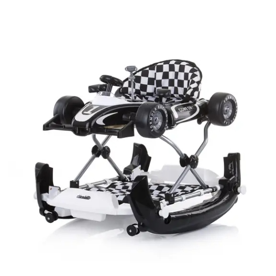Slika Multifunkcionalna hodalica Racer 4u1 - black/white Chipolino 