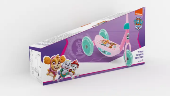 Slika Girls romobil sa 3 kotača - Paw Patrol