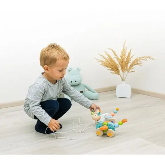 Slika Drvena igračka na povlačenje Unicorn Zopa 