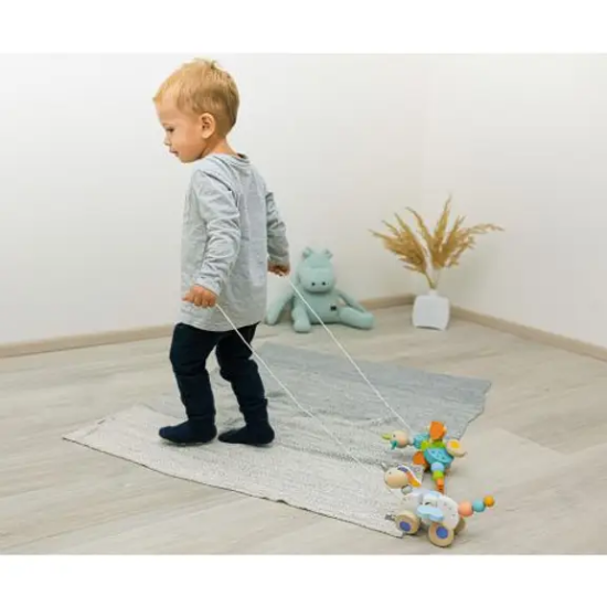 Slika Drvena igračka na povlačenje Unicorn Zopa 