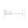 Slika Krevet Noble Toddler 140x70 white - Woodies