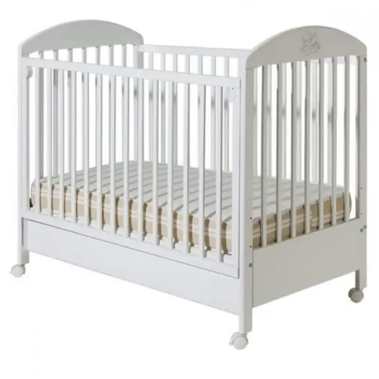 Slika Krevetić Bambi bijeli s ladicom