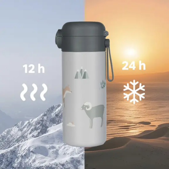 Slika Termo boca sa silikonskim držačem i nastavkom za piće 350 ml Mountains Zopa 