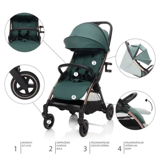 Slika Kolica Quiq 2, Race Black Zopa 