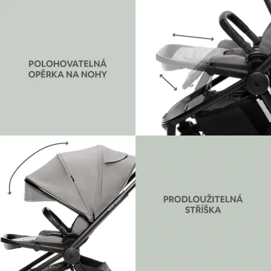 Slika Kolica Move Cross 3 Metal Grey Zopa 