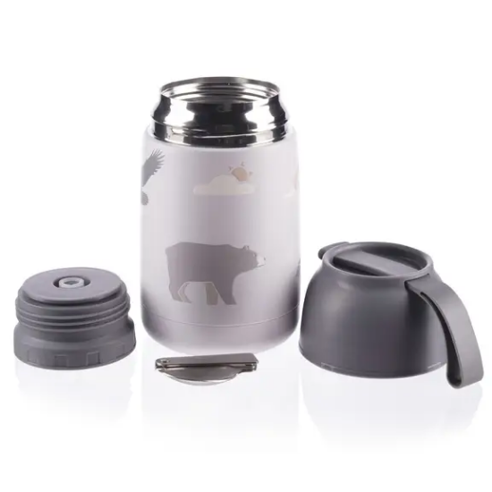 Slika Termo boca za hranu sa silikonskim držačem 620 ml Mountains