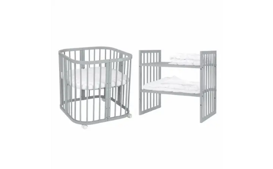 Slika Krevetić 7u1 s madracem GREY - Waldin