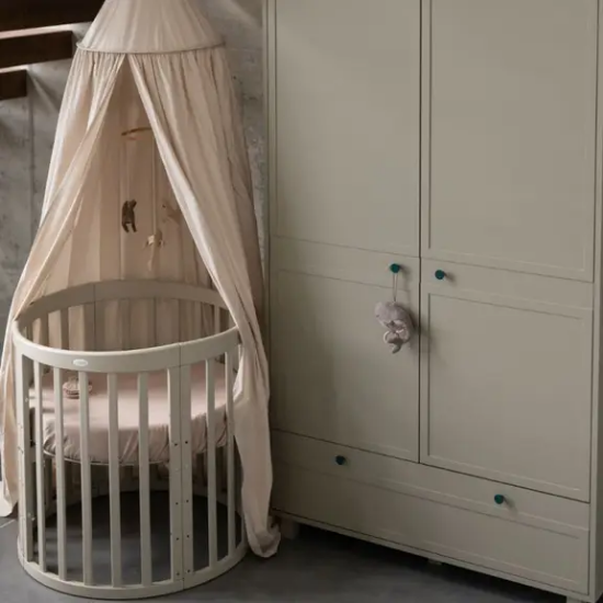 Slika Oval krevetić 7u1 s madracem OLIVE - Waldin