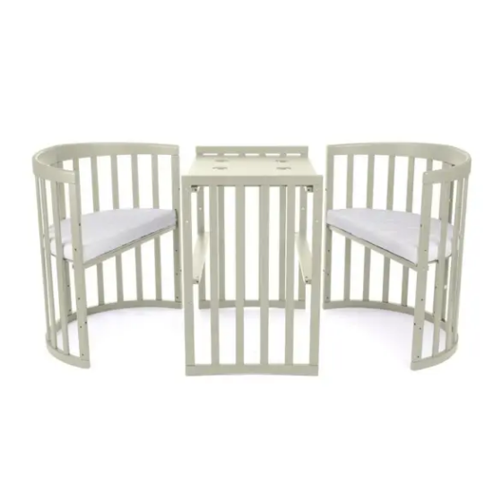 Slika Oval krevetić 7u1 s madracem OLIVE - Waldin