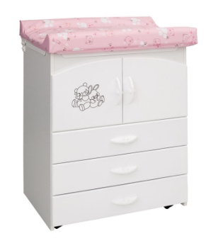 Slika Komoda Teddy Bijela