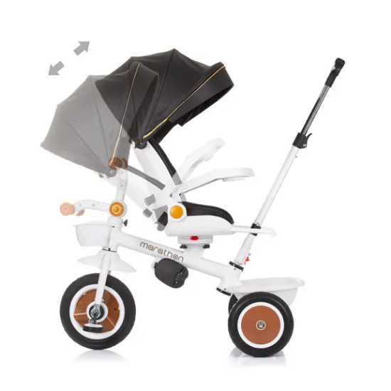 Slika Tricikl Marathon - Black/White Chipolino 