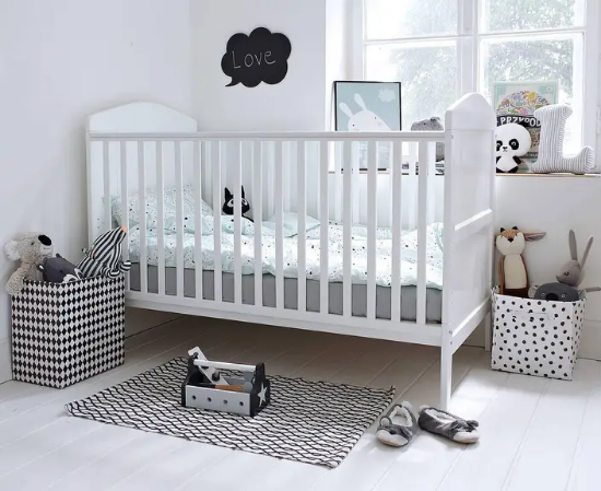 Slika Krevetić Hampton Cot 140x70 white - Woodies