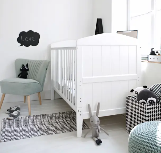 Slika Krevetić Hampton Cot 140x70 white - Woodies