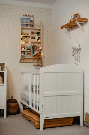 Slika Krevetić Hampton Cot 140x70 white - Woodies