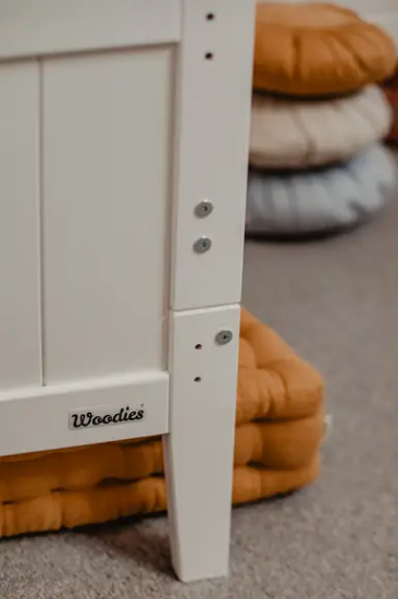 Slika Krevetić Hampton Cot 140x70 white - Woodies