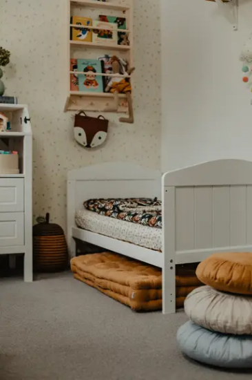 Slika Krevetić Hampton Cot 140x70 white - Woodies