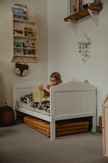 Slika Krevetić Hampton Cot 140x70 white - Woodies