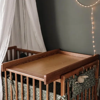 Slika Podloga za previjanje za krevetić Vintage - Woodies