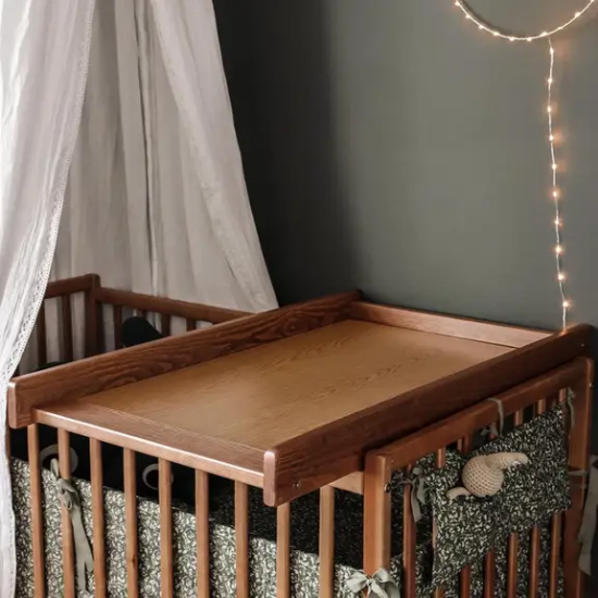 Slika Podloga za previjanje za krevetić Vintage - Woodies