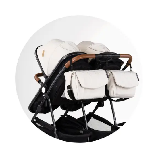 Slika 3u1 dječja kolica za blizance ili dvoje djece Duo Smart Biscotta Chipolino 