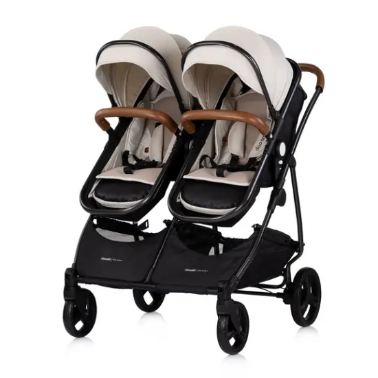 Slika 3u1 dječja kolica za blizance ili dvoje djece Duo Smart Biscotta Chipolino 