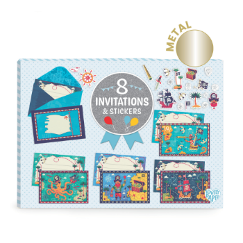 Slika Dječji set pozivnica - Gusari