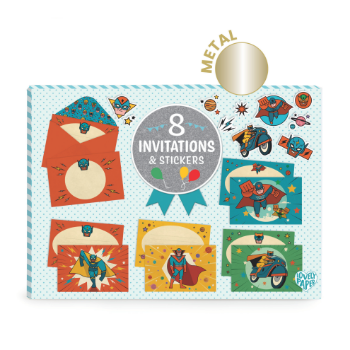 Slika Dječji set pozivnica - Superheroji