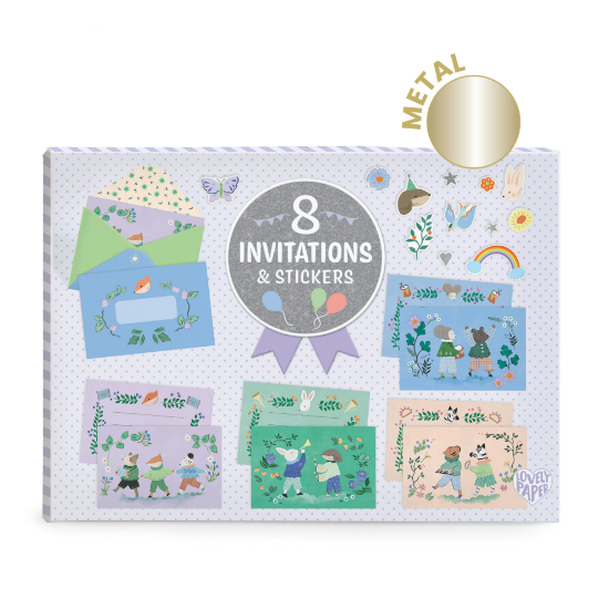 Slika Dječji set pozivnica - Životinje