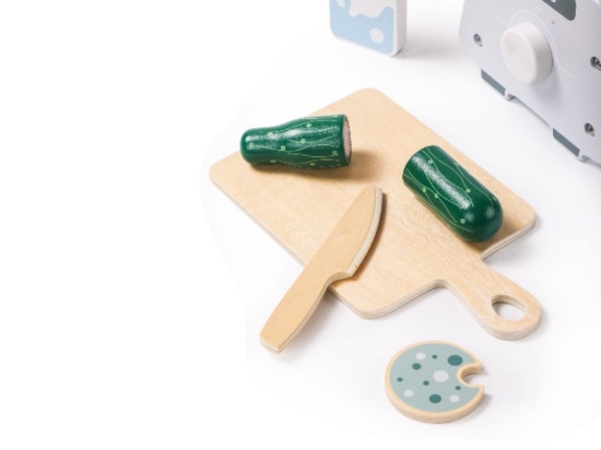 Slika Dječji drveni smoothie blender s priborom