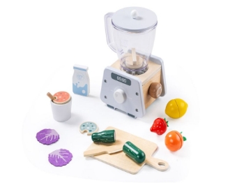 Slika Dječji drveni smoothie blender s priborom