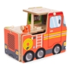 Slika Drveni set za vatrogasnu postaju, garaža s dodacima Ecotoys
