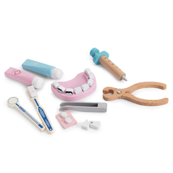 Slika Drveni doktorski i zubarski set s koferom 3 god+ Ecotoys 