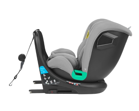 Slika Autosjedalica i-Roll i-Size, Grupa 0+, 1, 2, 3 (0-36 kg) (40-150 cm) - Light Grey Kikka Boo 