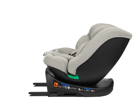 Slika Autosjedalica i-Round i-Size, Grupa 0+, 1, 2, 3 (0-36 kg) (40-150 cm) - Light Grey Kikka Boo