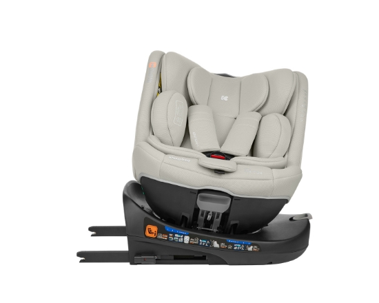 Slika Autosjedalica i-Round i-Size, Grupa 0+, 1, 2, 3 (0-36 kg) (40-150 cm) - Light Grey Kikka Boo