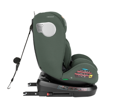 Slika Autosjedalica i-Moove 2 i-Size, Grupa 0+, 1, 2, 3 (0-36 kg) (40-150 cm) - Army Green Kikka Boo 