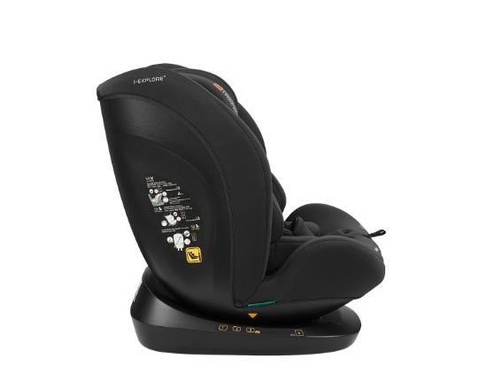 Slika  Autosjedalica i-Explore 2 i-Size, Grupa 0+, 1, 2, 3 (0-36 kg) (40-150 cm) - Black Kikka Boo