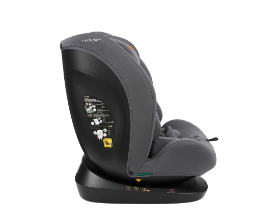 Slika Autosjedalica i-Explore 2 i-Size, Grupa 0+, 1, 2, 3 (0-36 kg) (40-150 cm) - Siva Kikka Boo