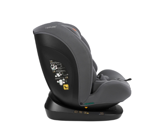 Slika Autosjedalica i-Explore 2 i-Size, Grupa 0+, 1, 2, 3 (0-36 kg) (40-150 cm) - Siva Kikka Boo