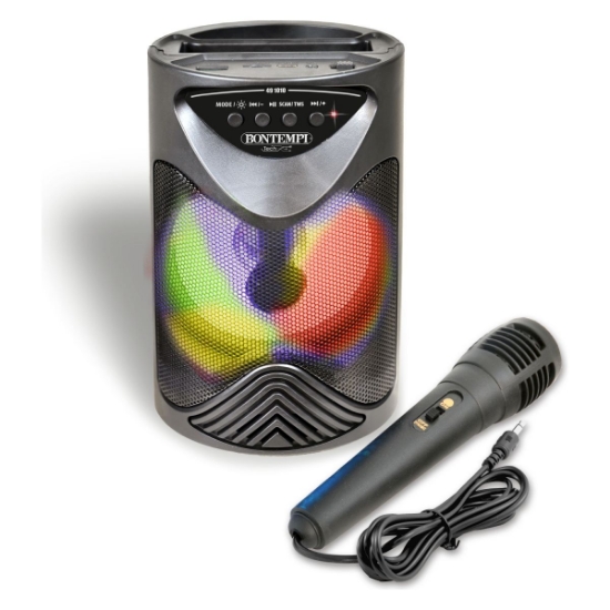 Slika Bežični zvučnik s mikrofonom i svjetlosnim efektima 491010 BONTEMPI 