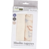 Slika Tetra pelena muslin 2/1 životinjice beige 70x70 cm beige 87721 BUBABA BY FREEON